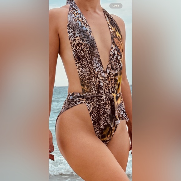 Costume Made Swimsuit. Perfect Fit. Animal print. Size S - Picture 1 of 1